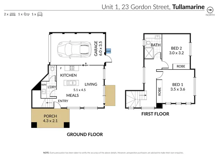 Floorplan of Homely house listing, 1/23 Gordon Street, Tullamarine VIC 3043