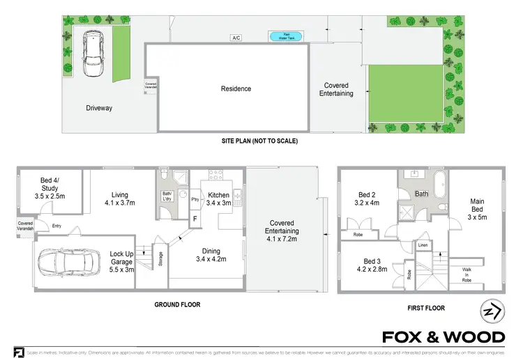 Floorplan of Homely semi-detached listing, 51B Flinders Road, Cronulla NSW 2230