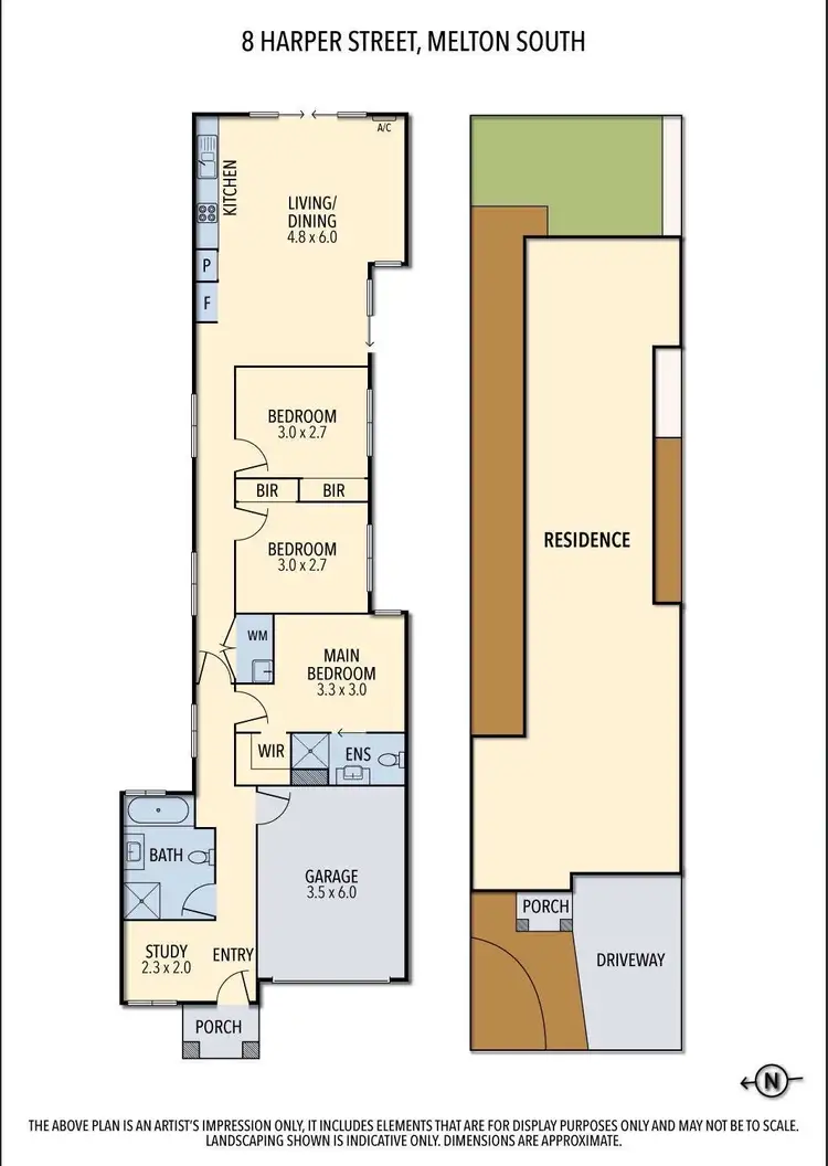 Floorplan of Homely house listing, 8 Harper Street, Melton South VIC 3338