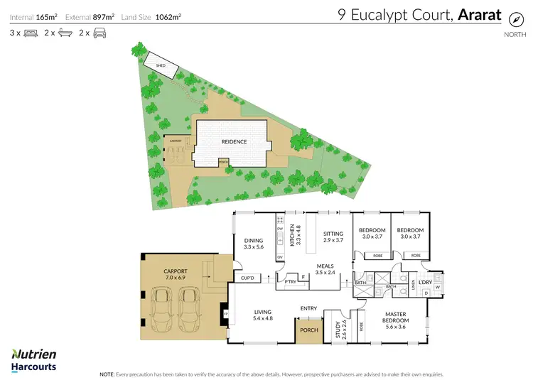 Floorplan of Homely house listing, 9 Eucalypt Court, Ararat VIC 3377