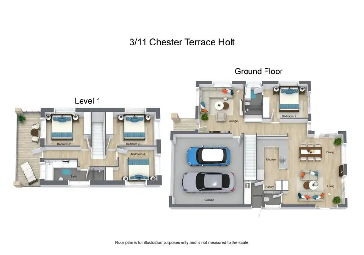 Floorplan of Homely townhouse listing, 3/11 Chester Close, Holt ACT 2615