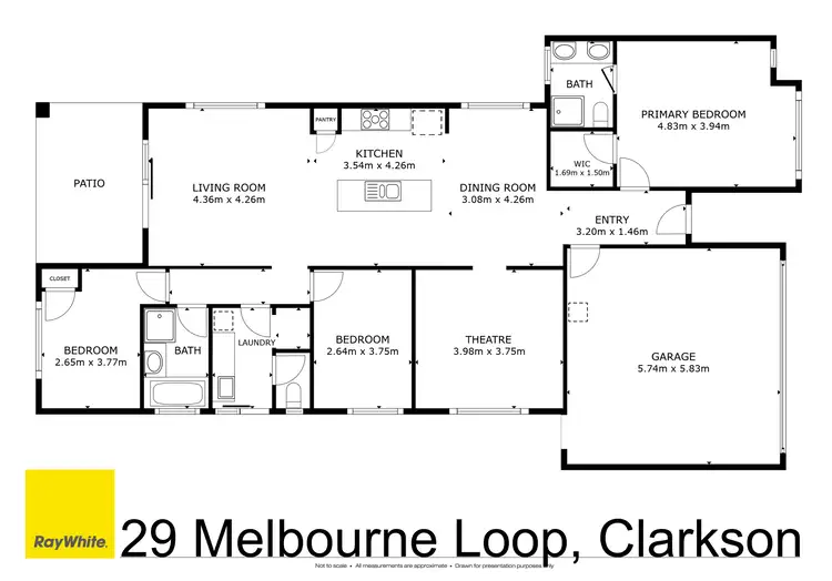 Floorplan of Homely house listing, 29 Melbourne Loop, Clarkson WA 6030