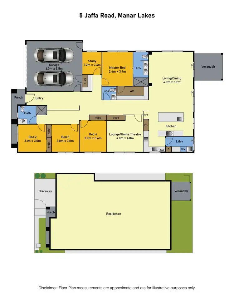 Floorplan of Homely house listing, 5 Jaffa Road, Manor Lakes VIC 3024