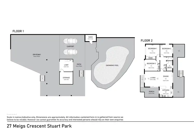 Floorplan of Homely house listing, 27 Meigs Crescent, Stuart Park NT 820