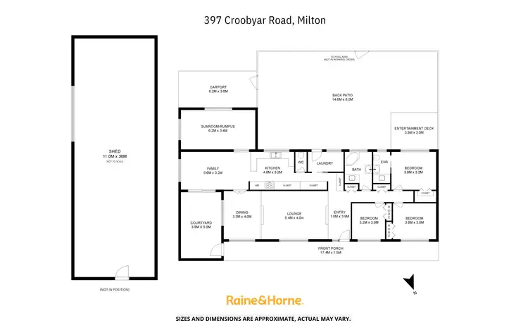 Floorplan of Homely rural property listing, 397 Croobyar Road (via Milton), Croobyar NSW 2539