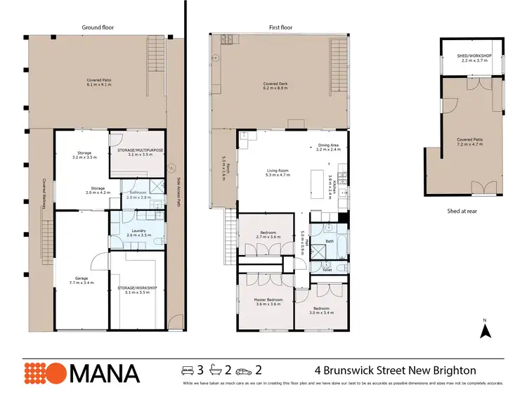 Floorplan of Homely house listing, 4 Brunswick Street, New Brighton NSW 2483