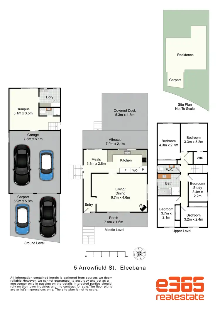 Floorplan of Homely house listing, 5 Arrowfield Street, Eleebana NSW 2282