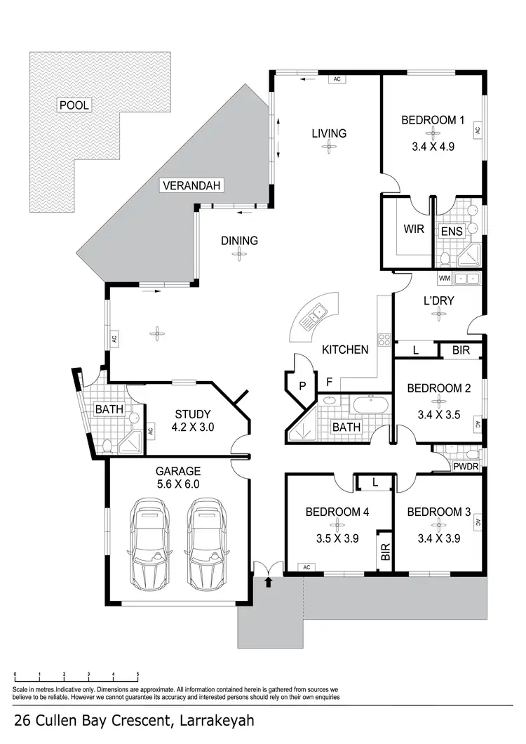 Floorplan of Homely house listing, 26 Cullen Bay Crescent, Larrakeyah NT 820