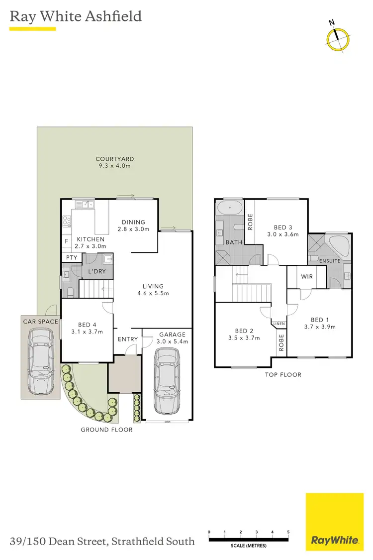 Floorplan of Homely townhouse listing, 39/150 Dean Street, Strathfield South NSW 2136