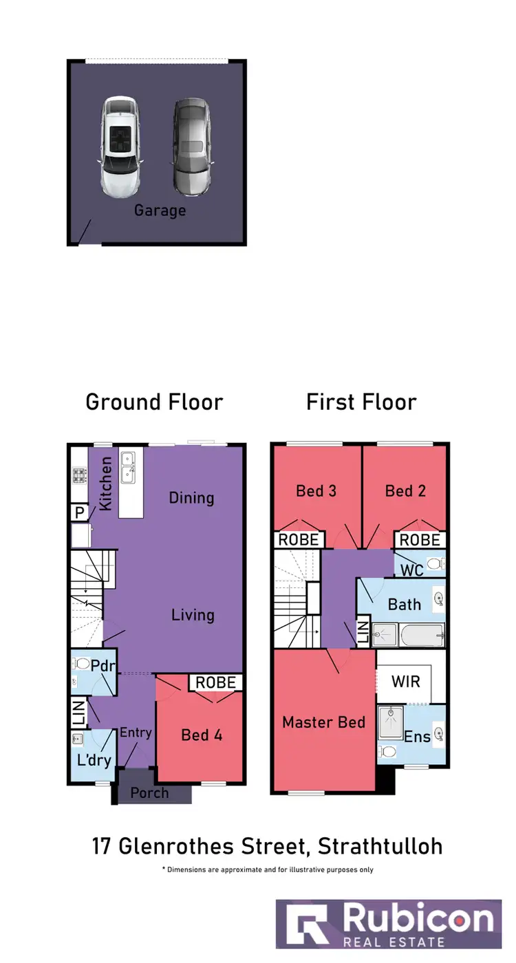 Floorplan of Homely townhouse listing, 17 Glenrothes Street, Strathtulloh VIC 3338