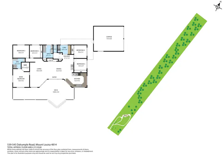 Floorplan of Homely house listing, 539-545 Dalrymple Road, Mount Louisa QLD 4814