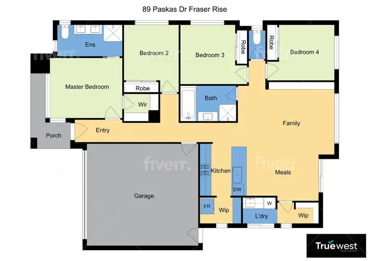 Floorplan of Homely house listing, 89 Paskas Drive, Fraser Rise VIC 3336