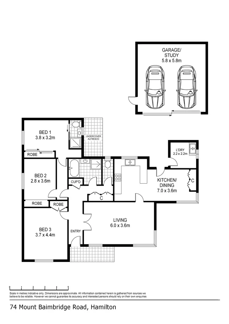 Floorplan of Homely house listing, 74 Mt Baimbridge Road, Hamilton VIC 3300