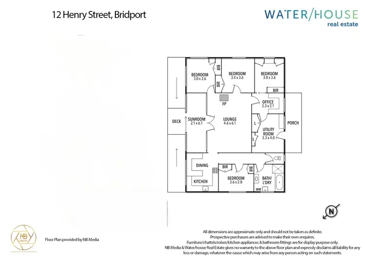 Floorplan of Homely house listing, 12 Henry Street, Bridport TAS 7262