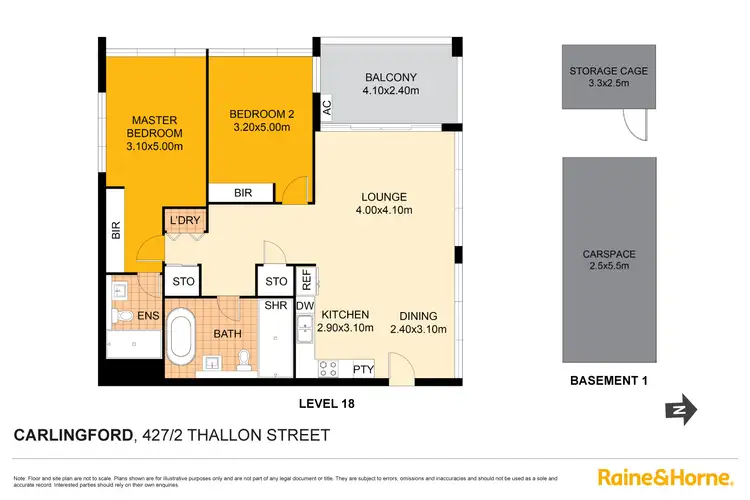Floorplan of Homely unit listing, 427/2 Thallon Street, Carlingford NSW 2118