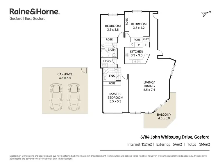 Floorplan of Homely unit listing, 6/84 John Whiteway Drive, Gosford NSW 2250