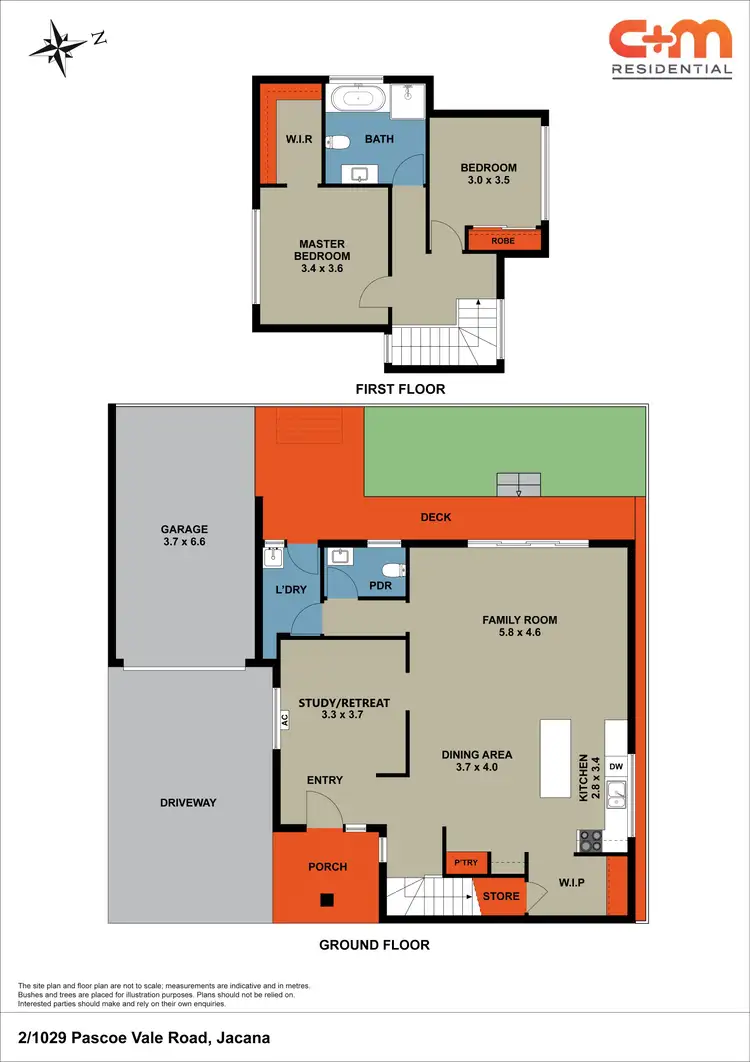 Floorplan of Homely townhouse listing, 2/1029 Pascoe Vale Road, Jacana VIC 3047