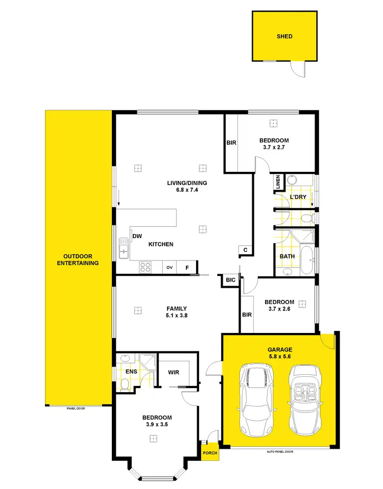 Floorplan of Homely house listing, 130 Grand Boulevard, Seaford Rise SA 5169