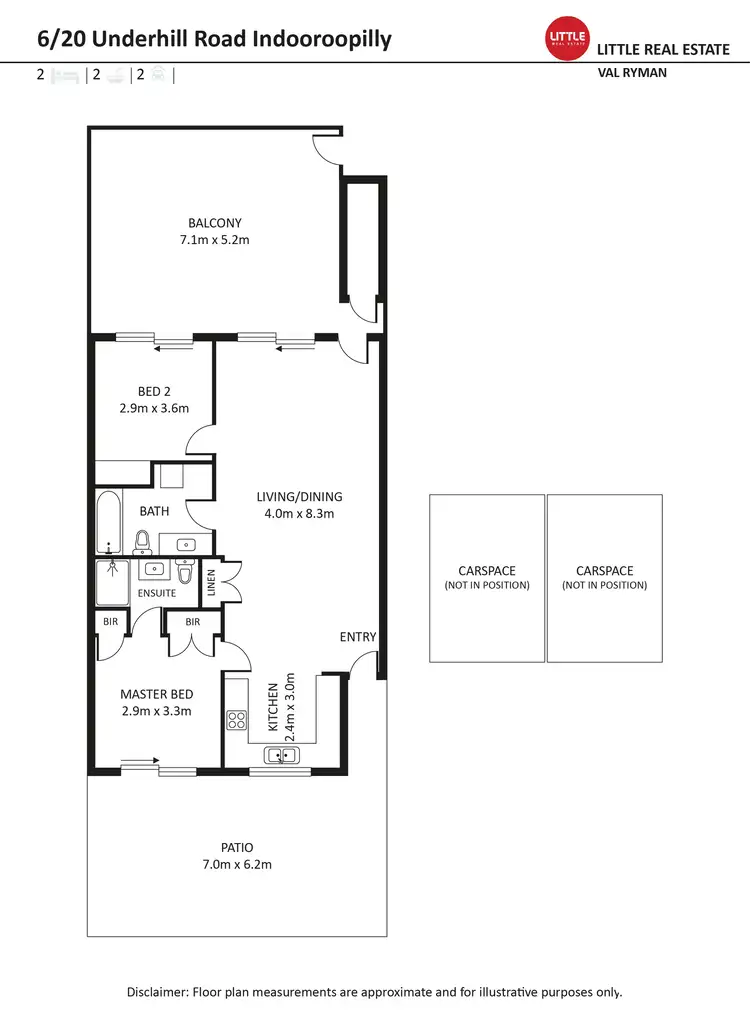 Floorplan of Homely apartment listing, 4, 5, 6/20 Underhill Avenue, Indooroopilly QLD 4068
