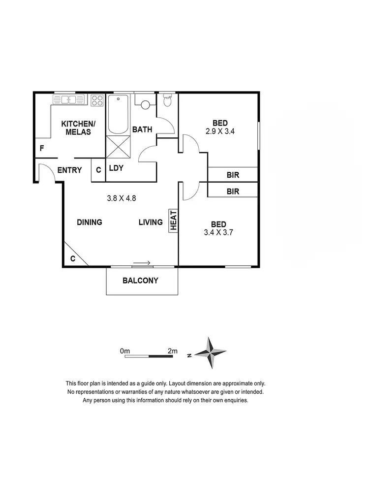 Floorplan of Homely apartment listing, 20/174 Lee Street, Carlton North VIC 3054
