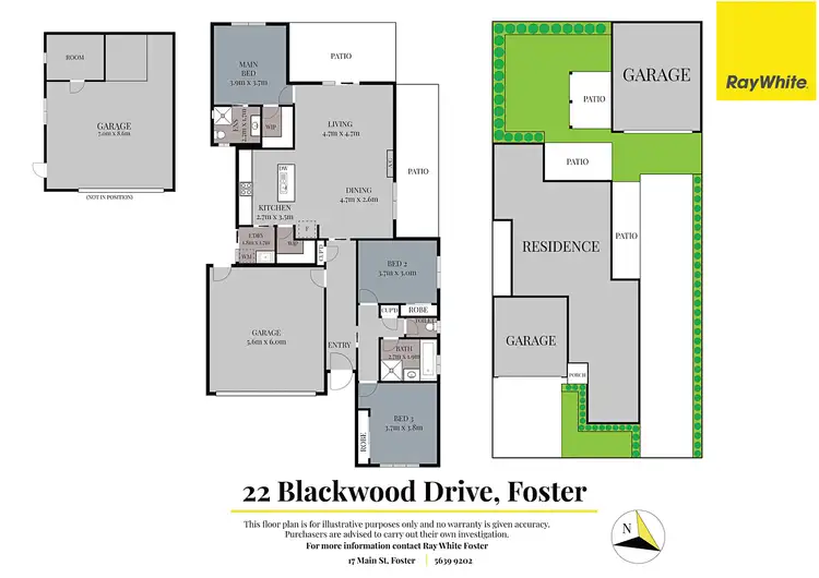 Floorplan of Homely house listing, 22 Blackwood Drive, Foster VIC 3960