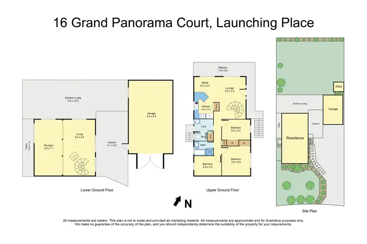 Floorplan of Homely house listing, 16 Grand Panorama Court, Launching Place VIC 3139