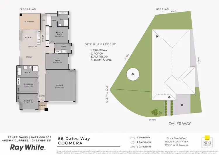 Floorplan of Homely house listing, 56 Dales Way, Coomera QLD 4209