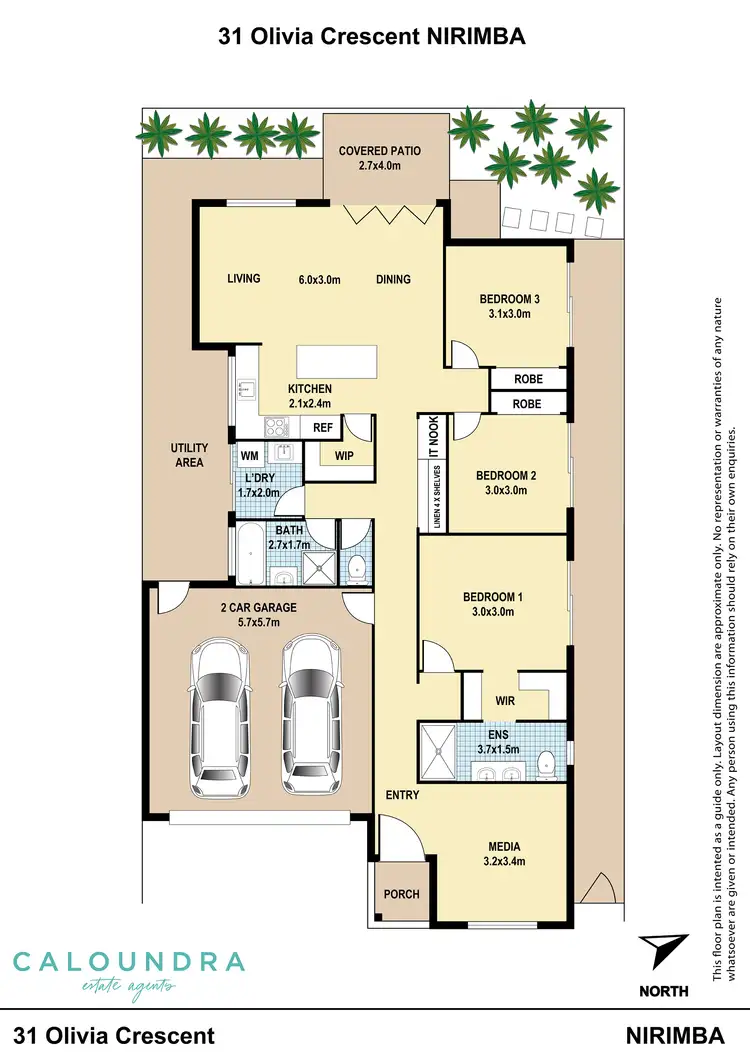 Floorplan of Homely house listing, 31 Olivia Crescent, Nirimba QLD 4551