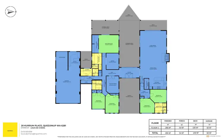 Floorplan of Homely house listing, 20 Kurrum Place, Quedjinup WA 6281