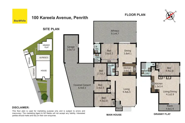Floorplan of Homely house listing, 100 Kareela Avenue, Penrith NSW 2750