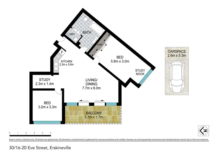 Floorplan of Homely apartment listing, 30/20 Eve Street, Erskineville NSW 2043