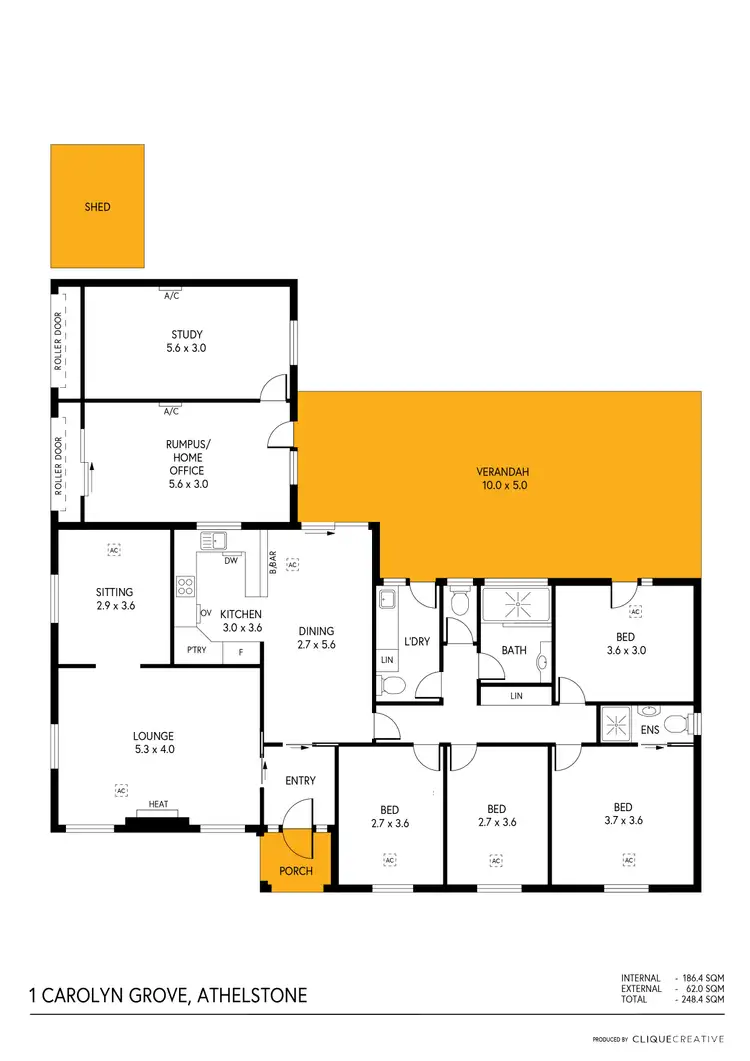 Floorplan of Homely house listing, 1 Carolyn Grove, Athelstone SA 5076