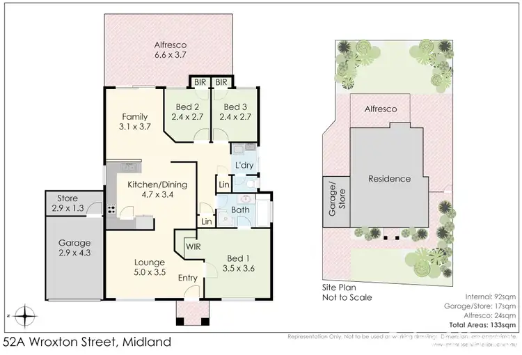 Floorplan of Homely house listing, 52A Wroxton Street, Midland WA 6056