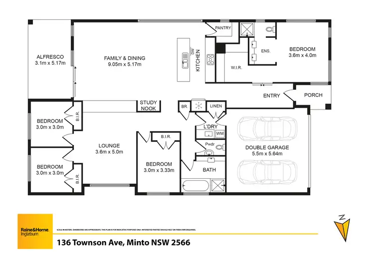 Floorplan of Homely house listing, 136 Townson Avenue, Minto NSW 2566
