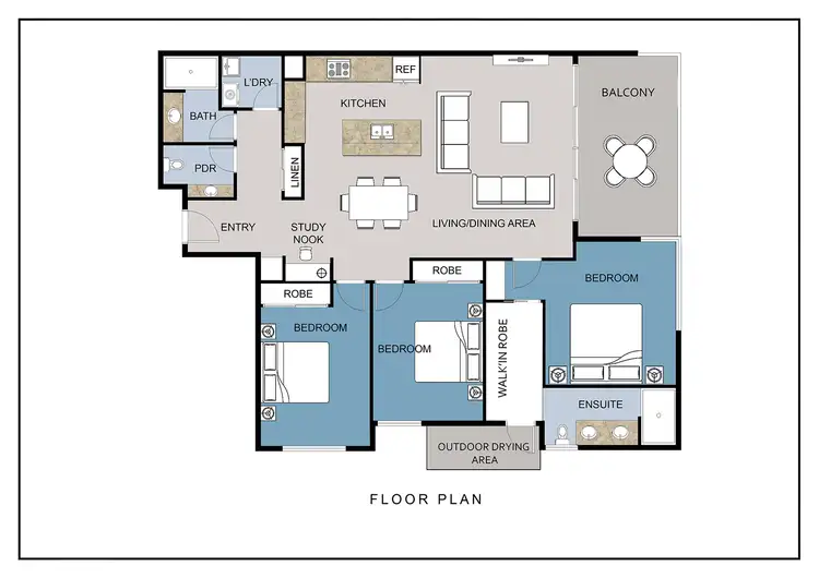 Floorplan of Homely unit listing, 303/26-28 McIlwraith Street, Moffat Beach QLD 4551