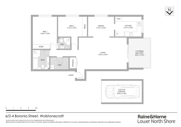 Floorplan of Homely apartment listing, 6/2-4 Boronia Street, Wollstonecraft NSW 2065
