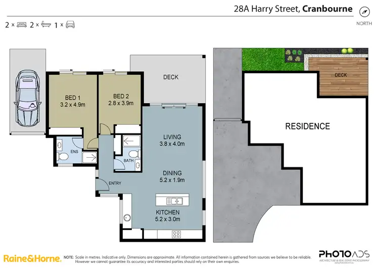 Floorplan of Homely house listing, 28A Harry Street, Cranbourne VIC 3977