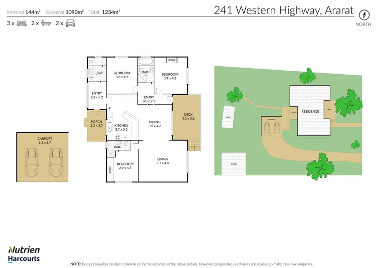 Floorplan of Homely house listing, 241 Western Highway, Ararat VIC 3377