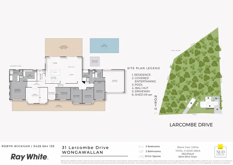 Floorplan of Homely rural property listing, 31 Larcombe Drive, Wongawallan QLD 4210