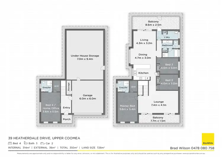 Floorplan of Homely house listing, 39 Heatherdale Drive, Upper Coomera QLD 4209