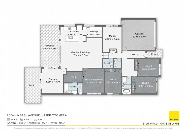 Floorplan of Homely house listing, 20 Whimbrel Avenue, Upper Coomera QLD 4209
