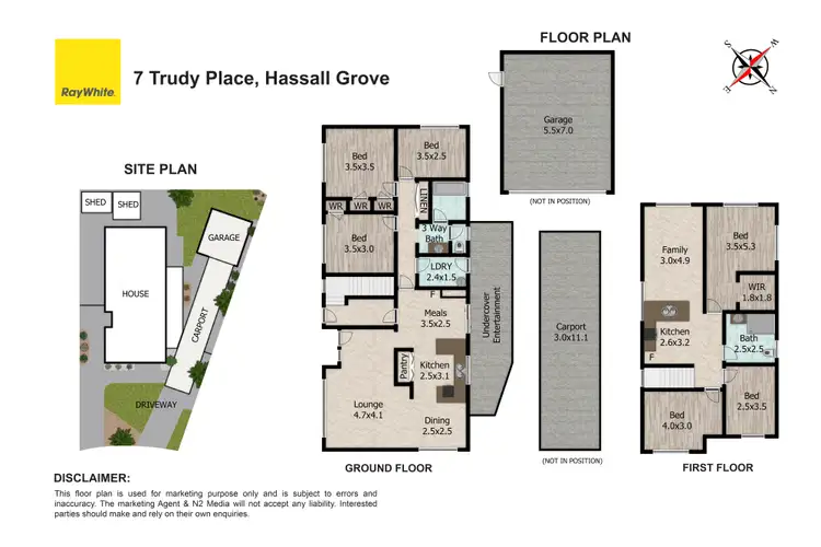 Floorplan of Homely house listing, 7 Trudy Place, Hassall Grove NSW 2761