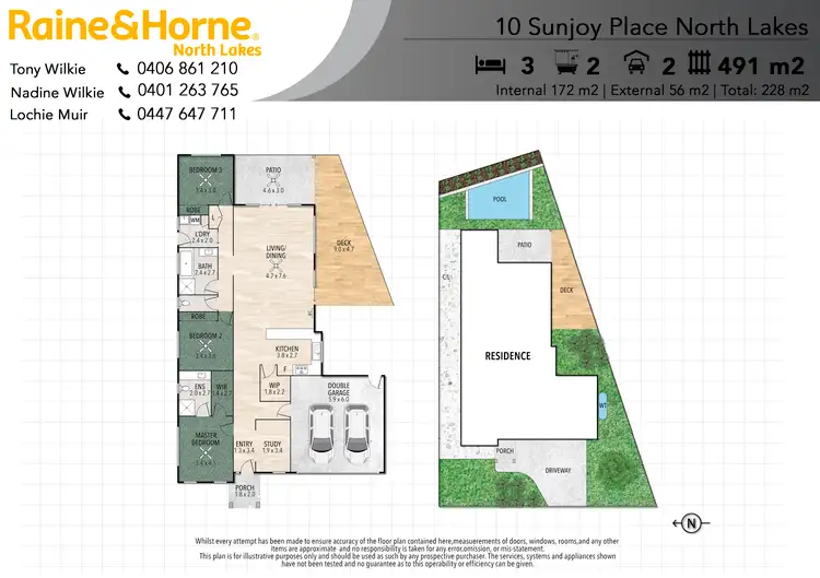 Floorplan of Homely house listing, 10 Sunjoy Place, North Lakes QLD 4509