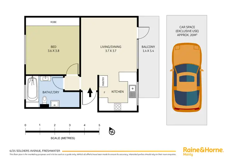 Floorplan of Homely apartment listing, 6/25 Soldiers Avenue, Freshwater NSW 2096