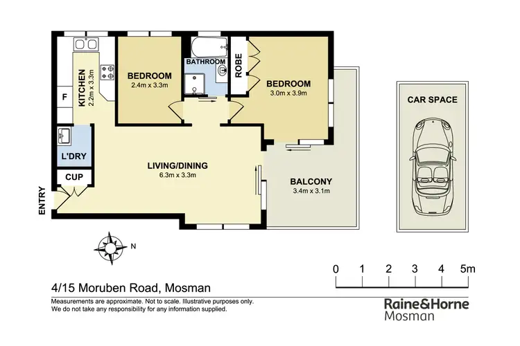 Floorplan of Homely apartment listing, 4/15 Moruben Road, Mosman NSW 2088