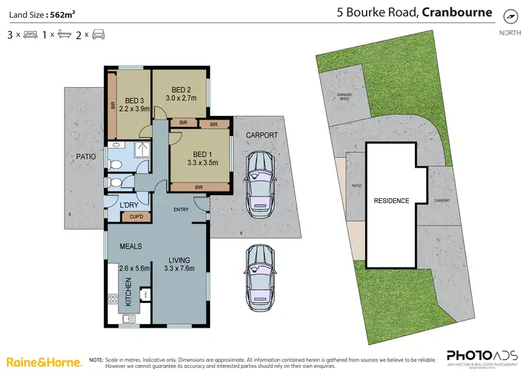 Floorplan of Homely house listing, 5 Bourke Road, Cranbourne VIC 3977
