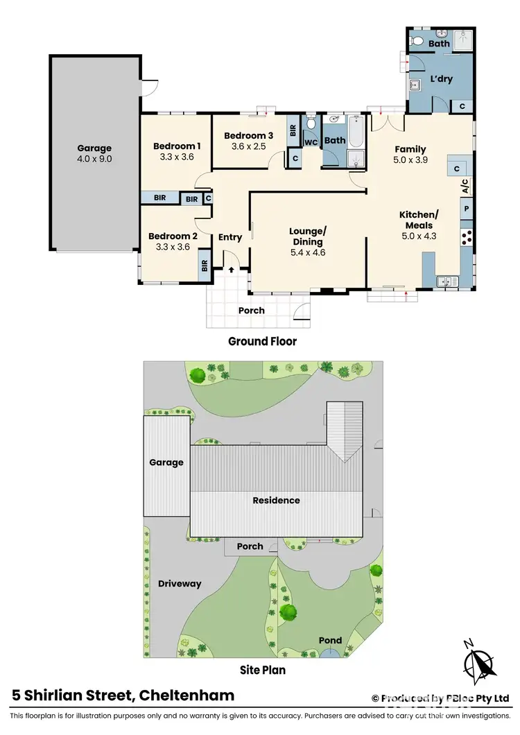 Floorplan of Homely house listing, 5 Shirlian Street, Cheltenham VIC 3192