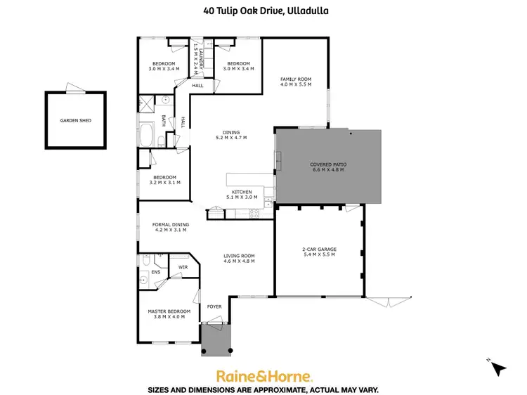 Floorplan of Homely house listing, 40 Tulip Oak Drive, Ulladulla NSW 2539