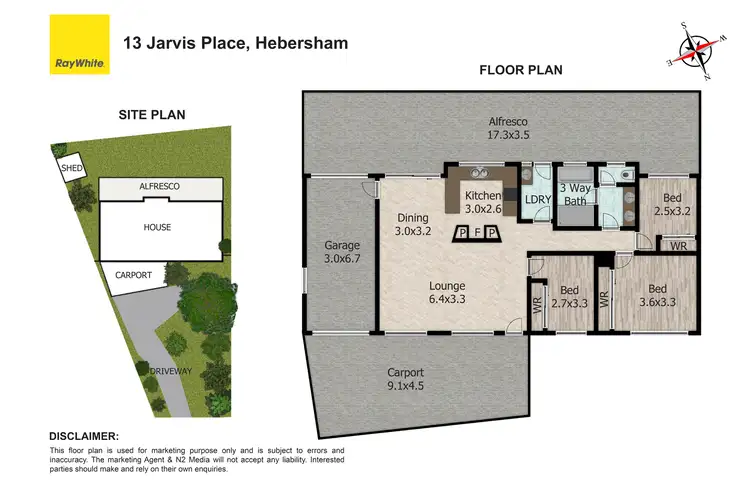 Floorplan of Homely house listing, 13 Jarvis Place, Hebersham NSW 2770