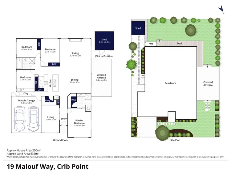 Floorplan of Homely house listing, 19 Malouf Way, Crib Point VIC 3919